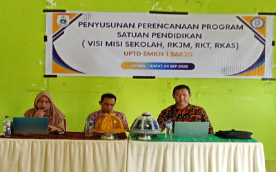 UPTD SMK NEGERI 1 SARJO GELAR PENYUSUNAN PERENCANAAN PROGRAM SATUAN PENDIDIKAN